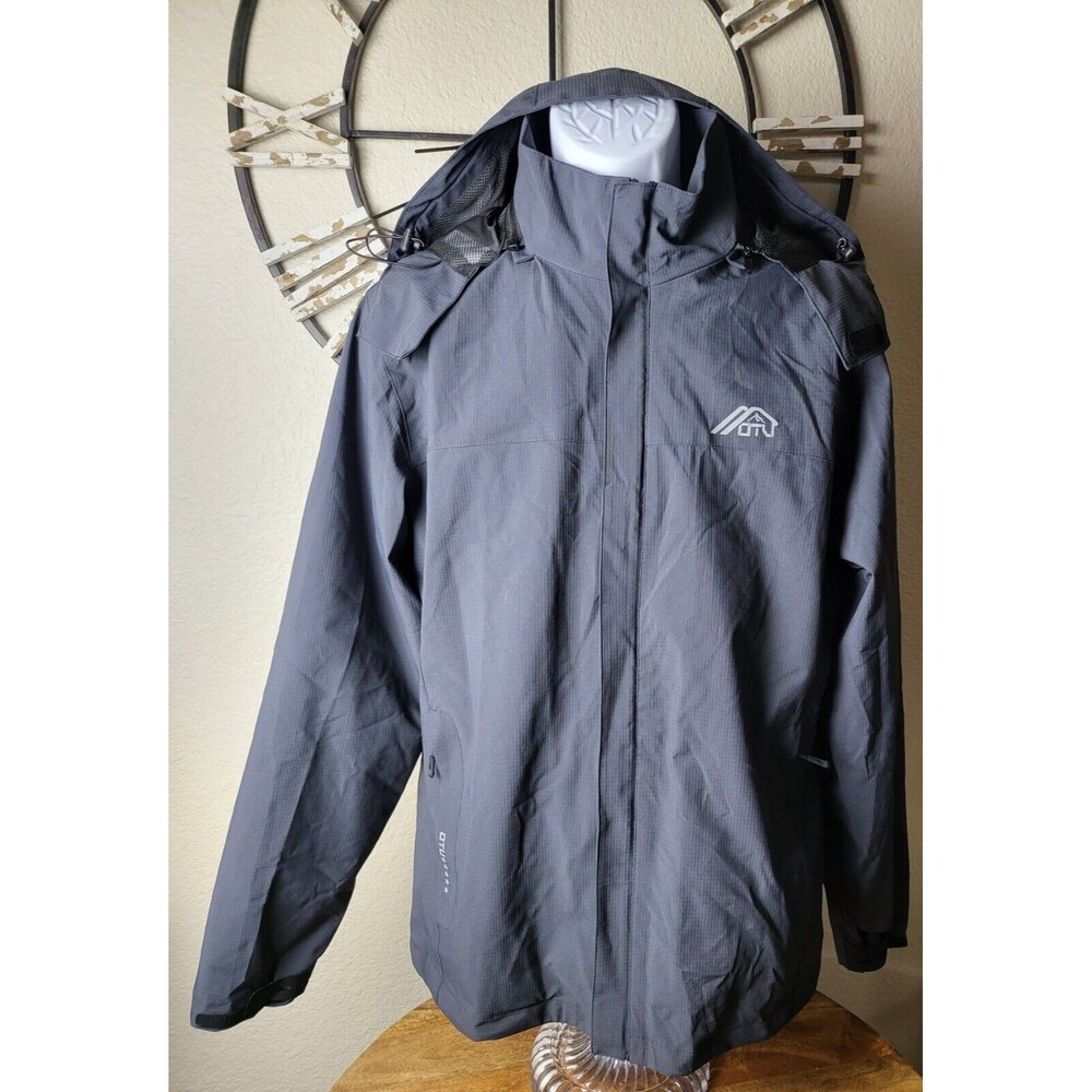 OTU Men's M Lightweight Waterproof Hooded Rain Jacket Outdoor Raincoat Shell